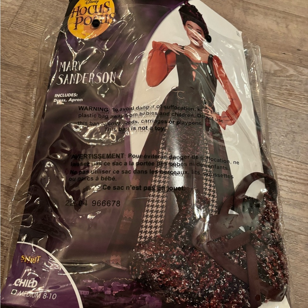 Disney Hocus Pocus Mary Sanderson Kids Costume - Black and Red